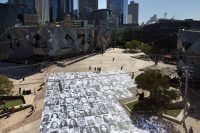 [The Inside Out Project], Federation Square. Supported by the City of Melbourne. Photo by J Forsyth.
